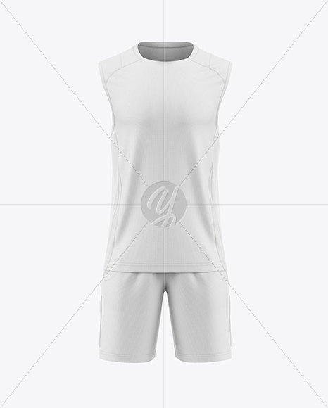 Training Sleeveless Kit Mockup - Front View