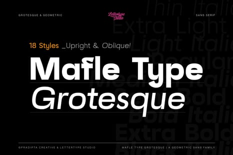 Mafle Type Grotesque - Creative Store