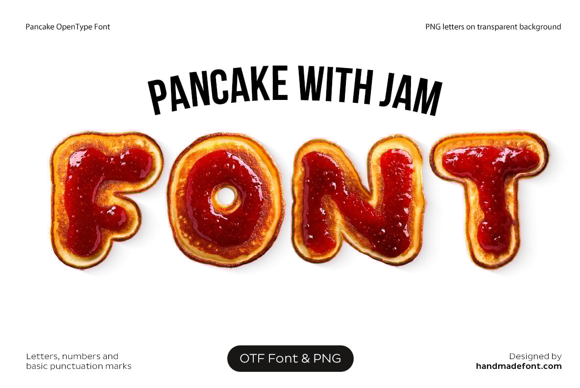 Pancake with Jam Font