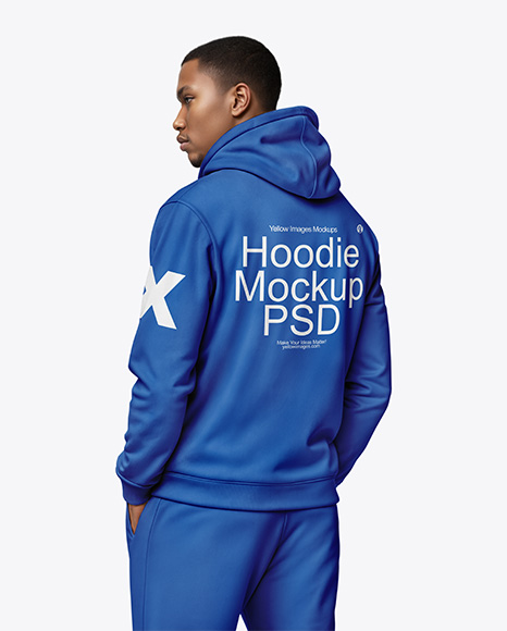 Black Man Wearing a Hoodie and Pants Mockup - Carhartt+Sweatshirts+without+Hoods+for+Men+|+Dungarees
