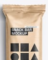 Kraft Paper Snack Bar Mockup