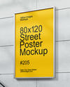 Framed Poster on a Wall Mockup