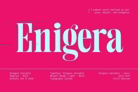 Enigera Font - Modern modern font