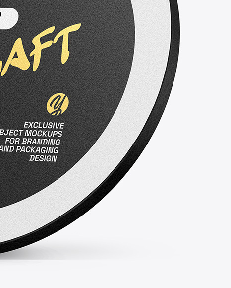 Kraft Beverage Coaster Mockup