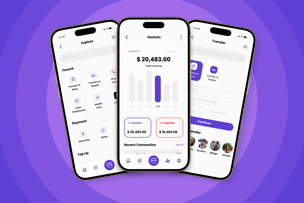 Royale - Digital Banking &amp; Finance App Design Template