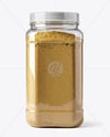 Plastic Jar Filled Asafoetida Spice Mockup