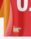 Training Sleeveless Jerseys Hanging in a Studio Mockup