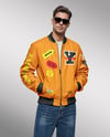 Man in Sunglasses Wearing Bomber Jacket and Jeans Mockup