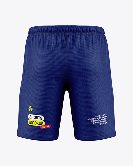 Soccer Shorts Mockup - Back View - High quality clothing mockups