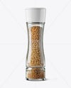 Smoked Sea Salt Jar with Grinder Mockup