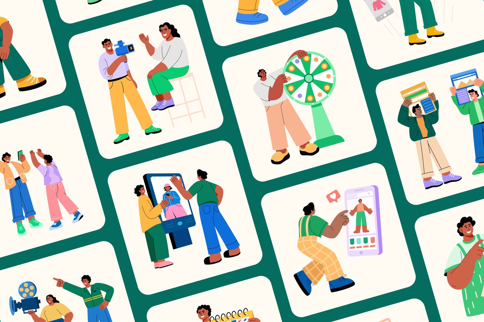 Advertising Illustration Art Set
