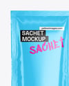 Glossy Sachet Mockup