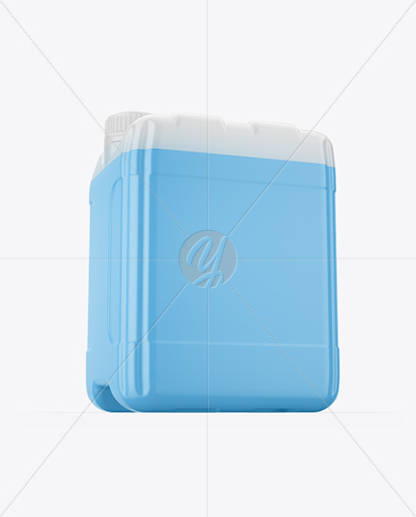 Transparent Plastic 5L Jerrycan Mockup