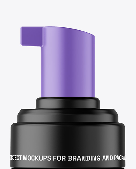 Matte Foam Pump Bottle with Box Mockup