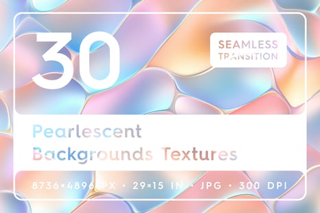 30 Pearlescent Background Textures - Graphics