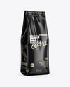 Glossy Coffee Bag Mockup - Half Side view