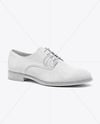 Women's Suede Derby Shoe Mockup