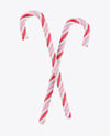 Two Candy Canes Mockup