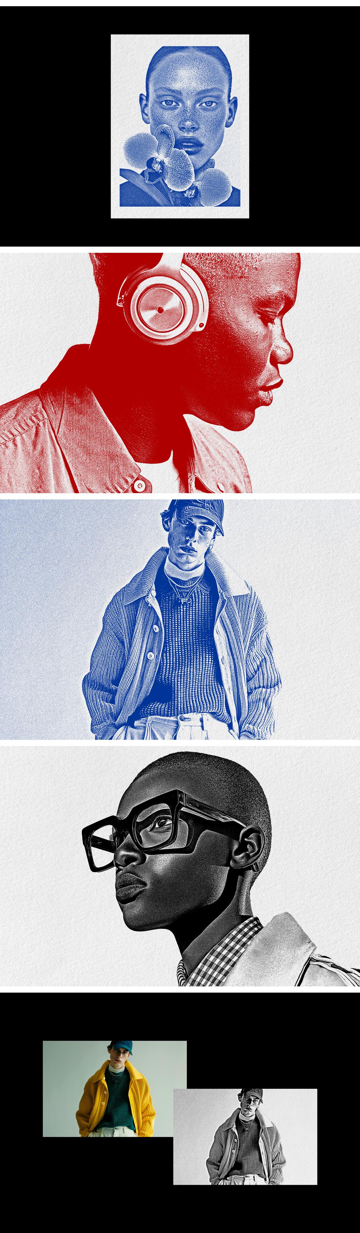 Risography Print Photo Effect