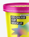 Matte Ice Cream Cup Mockup