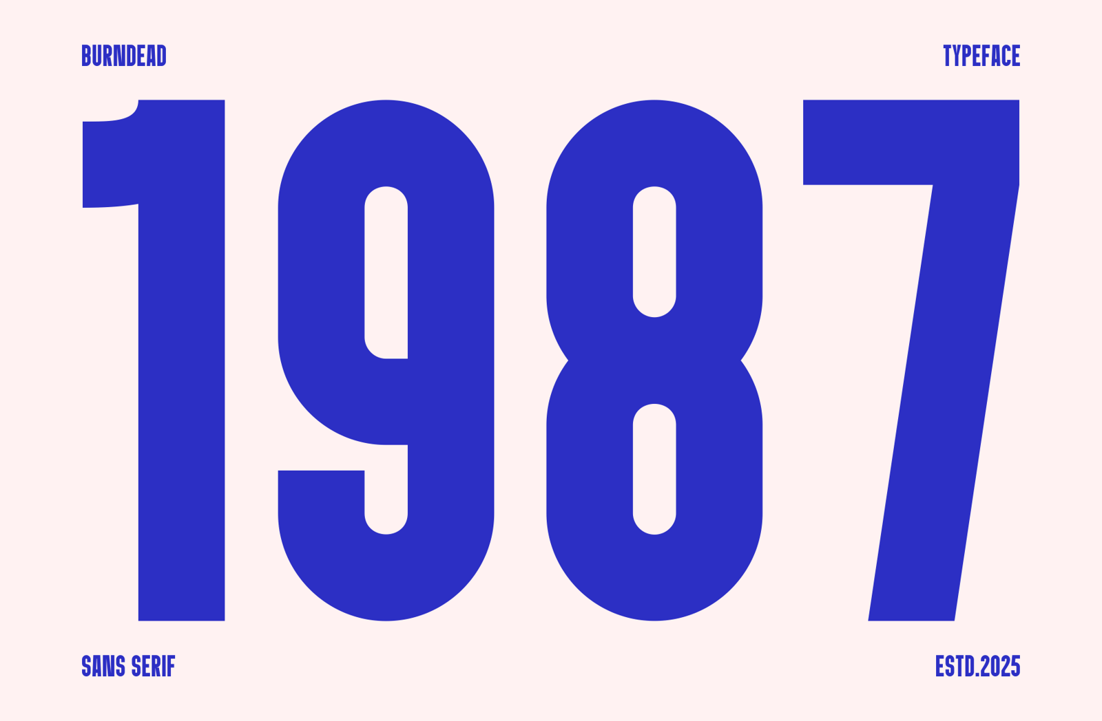 Burndead - Condensed Sans Serif Font