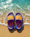 Velcro Slide Sandals on the Beach Mockup