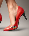 Pair of Pumps on Woman's Legs Mockup