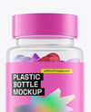 Plastic Bottle with Gummies Mockup