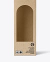 Kraft Box Bottle Packaging Mockup