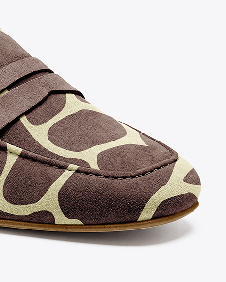 Suede Loafer Mockup