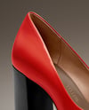 Pair of Block Heel Pumps Mockup