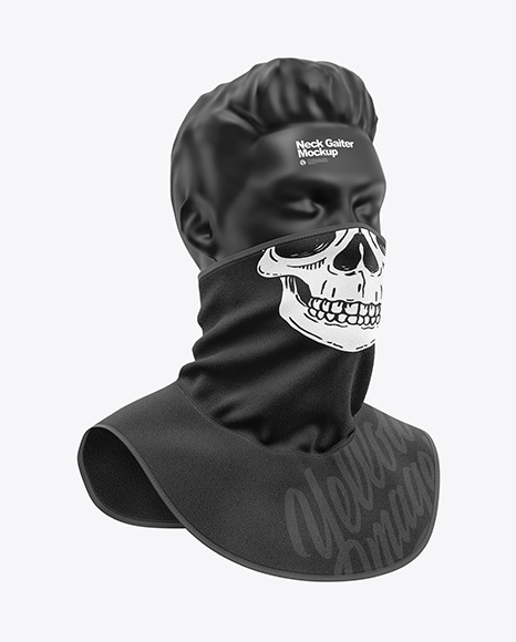Fleece Neck Gaiter Mockup - PSD Mockups
