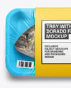 Foam Tray with Dorado Fish Mockup