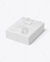 Stack of T-shirts Mockup