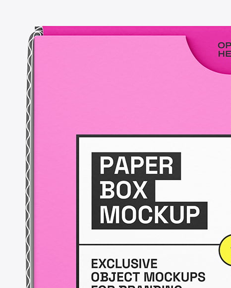 Folding Cardboard Box Mockup