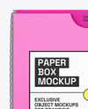 Folding Cardboard Box Mockup