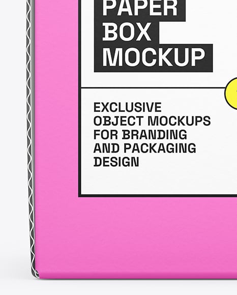 Folding Cardboard Box Mockup