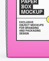 Folding Cardboard Box Mockup