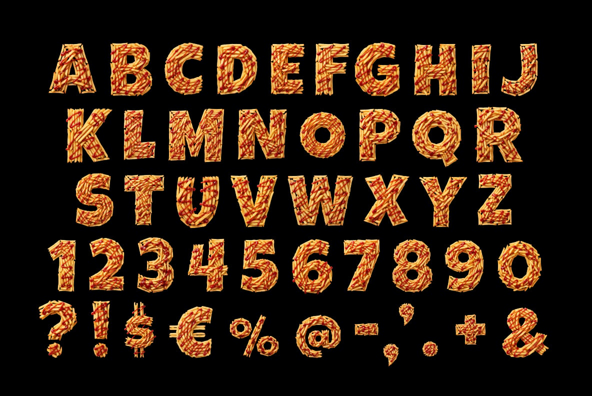 French Fries Fiesta Font