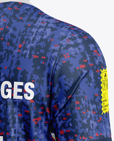 Full Soccer Kit Mockup - Back Half Side View