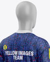 Full Soccer Kit Mockup - Back Half Side View