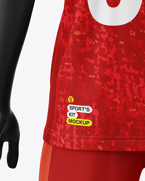 Full Soccer Kit Mockup - Back View