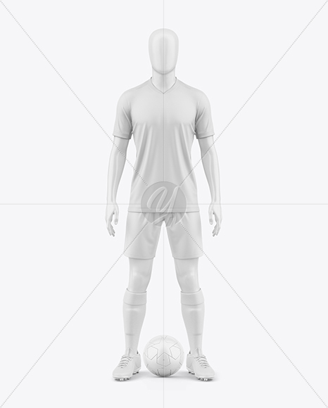 Full Soccer Kit Mockup - Front View