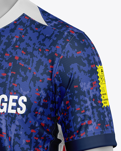 Full Soccer Kit Mockup - Half Side View