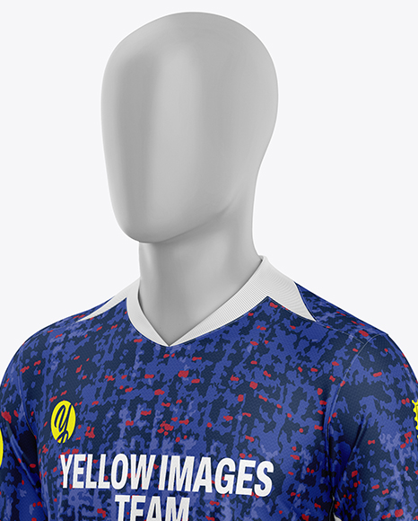 Full Soccer Kit Mockup - Half Side View