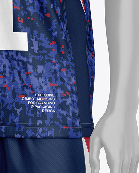 Full Soccer Kit Mockup - Half Side View