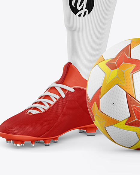 Full Soccer Kit Mockup - Half Side View