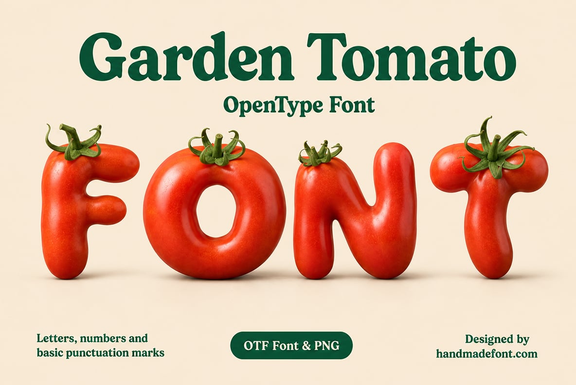 Garden Tomato Font
