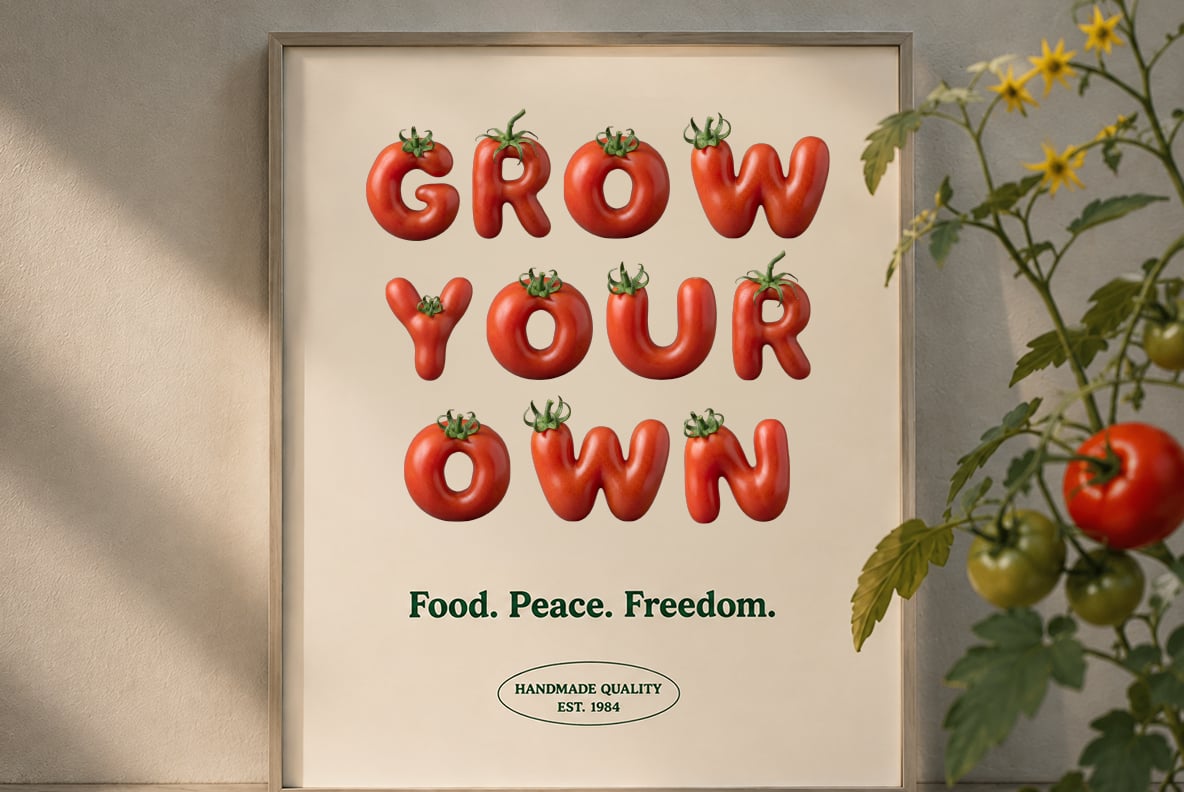 Garden Tomato Font