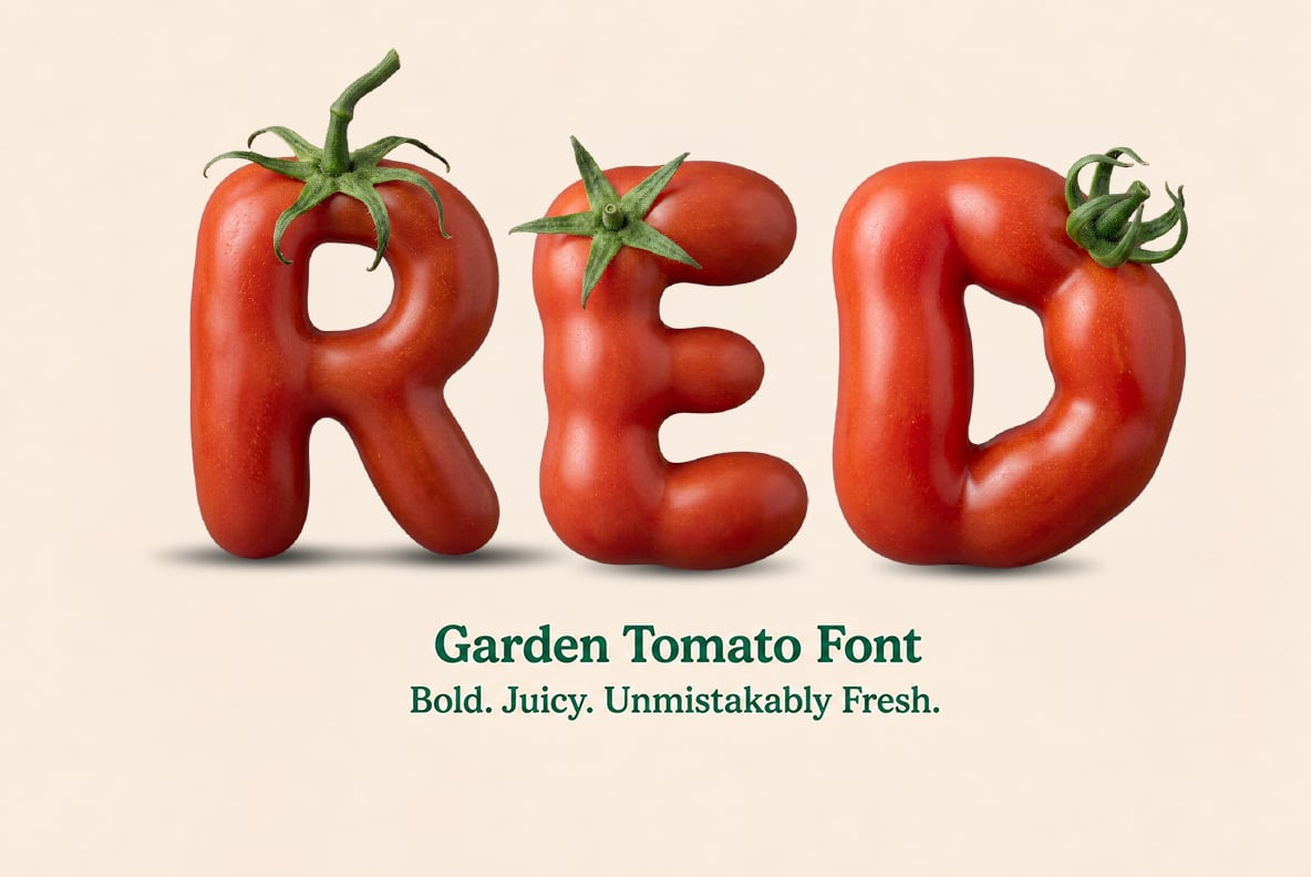 Garden Tomato Font